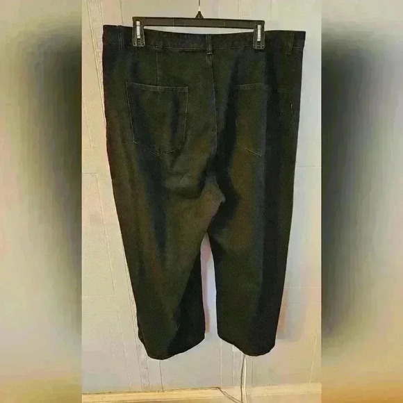 Cider Black Wide Leg High Rise Jeans Size 3X EUC - Picture 2 of 9